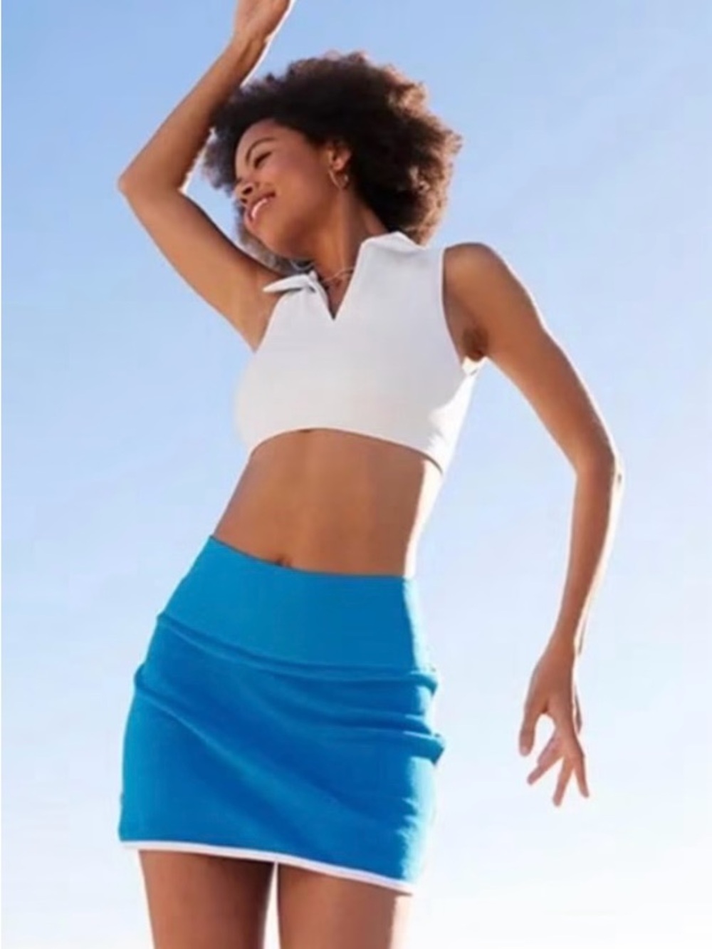 OFFLINE by Aerie Hole-In-One Terry Polo Skort Size Large